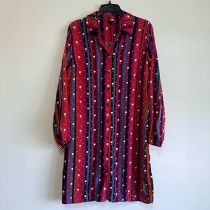 Abbott Elementary Striped Polka Dot Maxi Dress